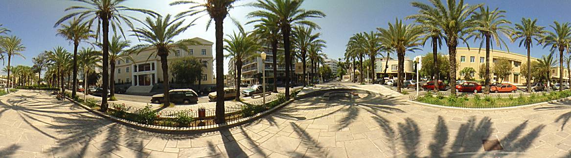 The ''100 palm trees'' square - Rhodes Town