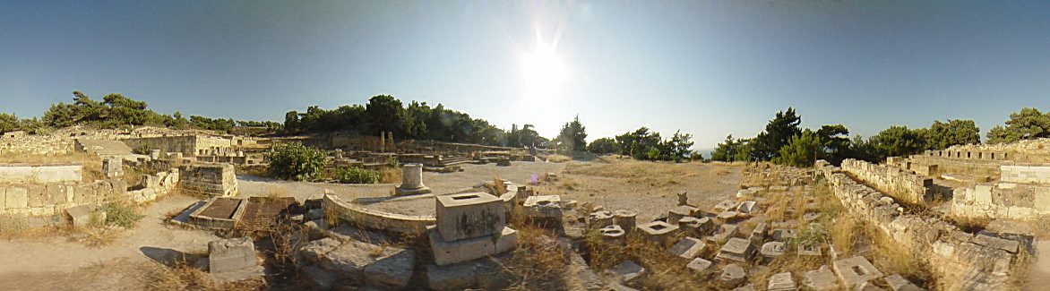 Ancient Kamiros. agora square - Ancient Kamiros
