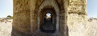 Image of One of the 11 Gates of Rhodes Old town, this is ''Thalasini'' gate, also called kolona.Rhodes Rhodos Rodos Photo